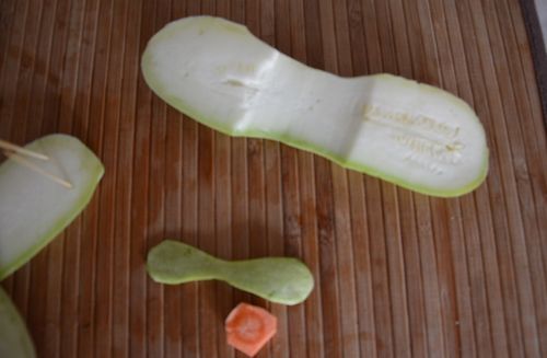 Ambacht van groenten door eigen handen