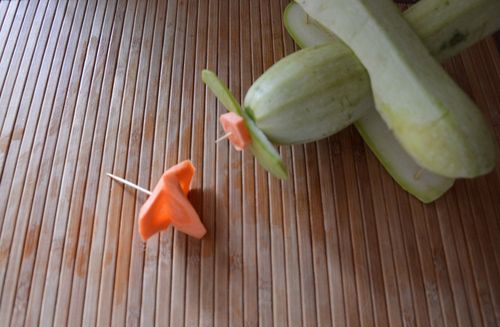Ambacht van groenten door eigen handen