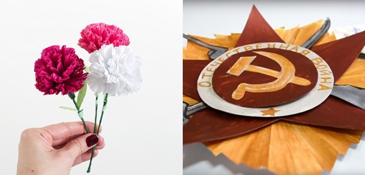 Uit het hart: de beste ambachten voor 9 mei voor de wedstrijd en tentoonstelling