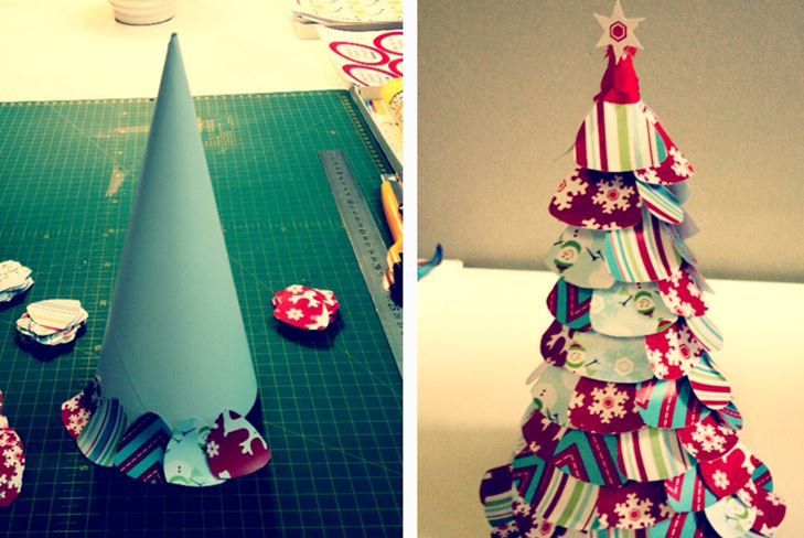 Ambachten voor het nieuwe jaar met hun eigen handen gemaakt van papier en karton, foto masterclass