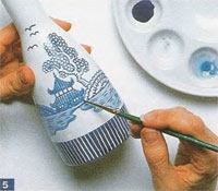 Keramische schilderkunst: set voor sushi