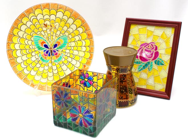 Glas schilderij
