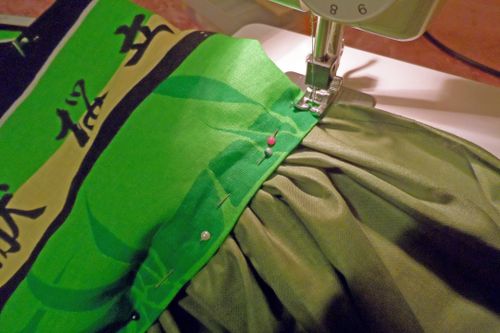 Sling met ringen met eigen handen