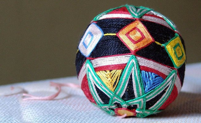Temari: ballen van draad