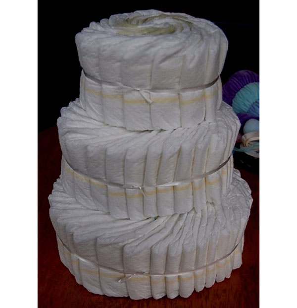 Zelf een cake maken van luiers