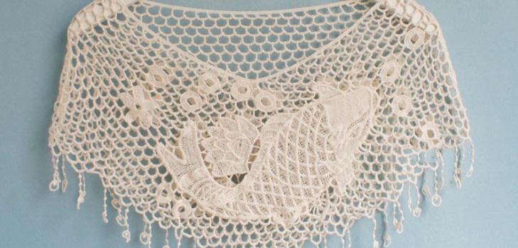 Opengewerkte zomerblouse "Romance of summer" met breinaalden