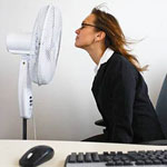 warmte op kantoor