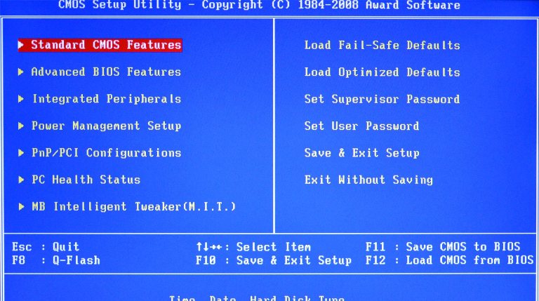 bios venster