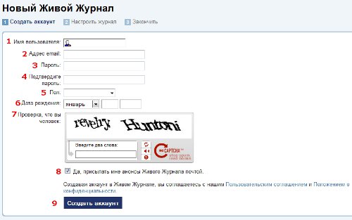 Hoe LJ te maken? Registratie in LiveJournal Hoe LJ te maken? Registratie in LiveJournal