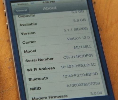 IMEI vinden