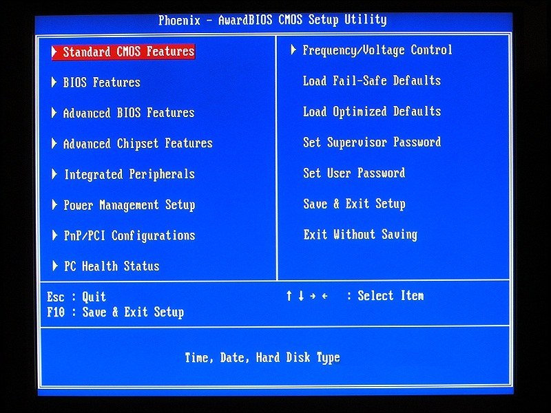 bios venster