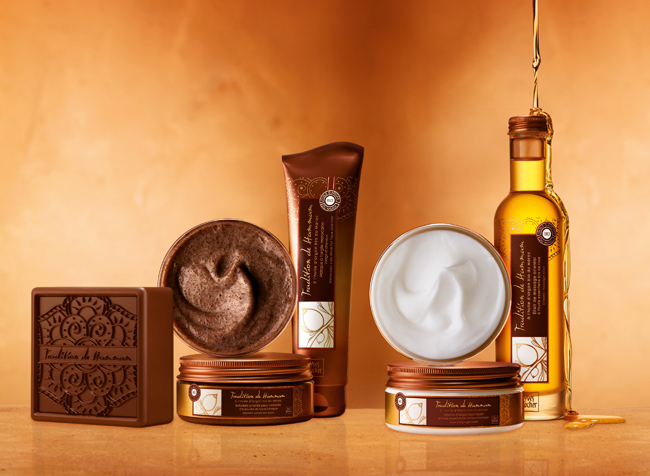 Yves Rocher TRADITION DE HAMMAM zeep, eksuifiant, masker, balsem, elixer