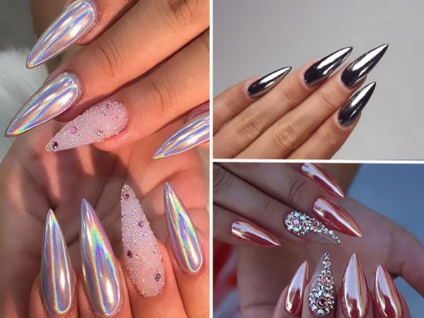 Disco returns: stiletto nagels - trend 2016-2017