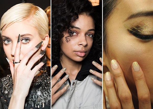 Glitter en Swarovski-stenen als trend van de wintermanicure 2016-2017