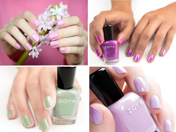 Perfecte pastel manicure met vernis Zoya Charming 2017