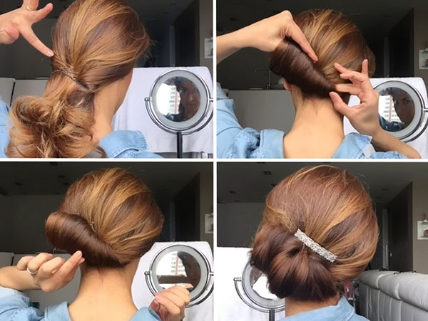 Elegante bundel in vijf minuten: instructies van de stylist