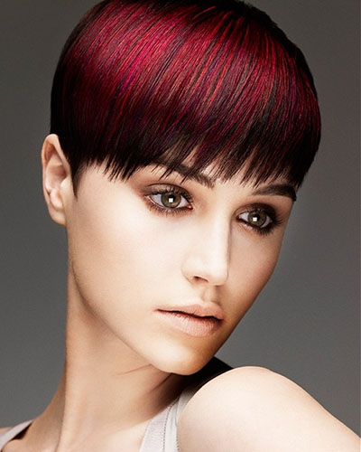 Kleuren op donker haar