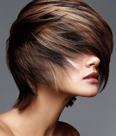 Kleuren op donker haar