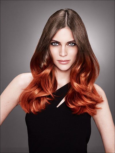 Kleuren op donker haar