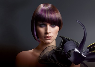 Kleuren op donker haar