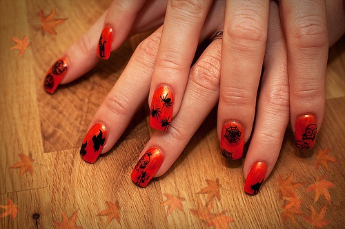 Manicure voor Halloween