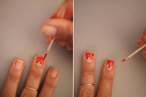 Manicure voor Halloween