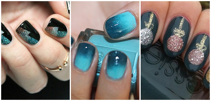 Manicure voor het nieuwe jaar 2017 Fire Cock thuis voor korte en lange nagels. Ideeën voor gel-lak coating, foto