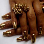 Manicure met folie Manicure met folie