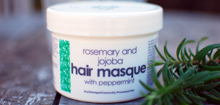 Masker voor gespleten haarpunten met rozemarijn