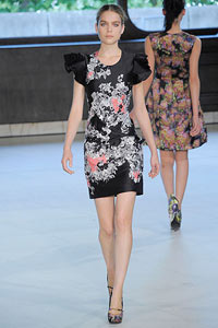 Jurk met multi-color print Jurk met multi-color print