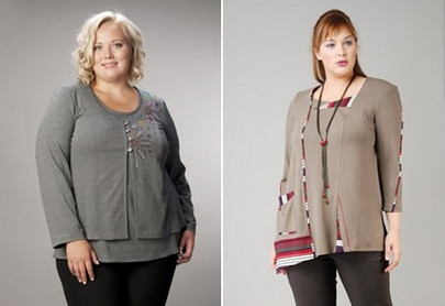 Modieuze blouses en truien voor volledige, herfst-winter 2014-2015, foto