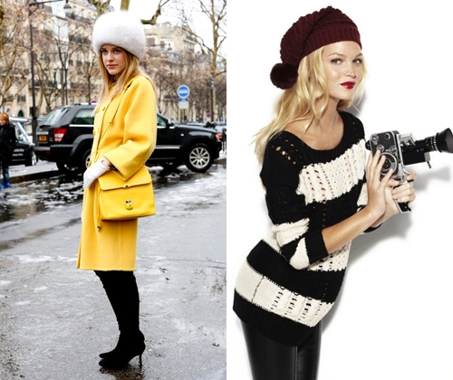 Hoofddeksel mode winter 2014: foto's van de meest modieuze dames- en herenpetten 