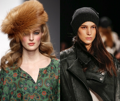 Hoofddeksel mode winter 2014: foto's van de meest modieuze dames- en herenpetten 