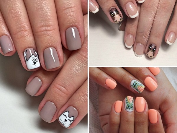 Nagelkunst op één nagel - herfsttrend-2016