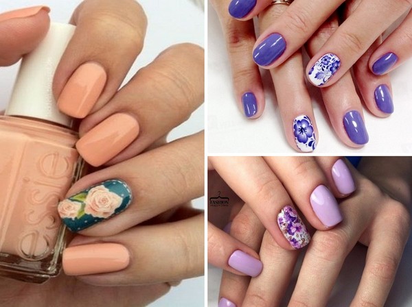Nagelkunst op één nagel - herfsttrend-2016
