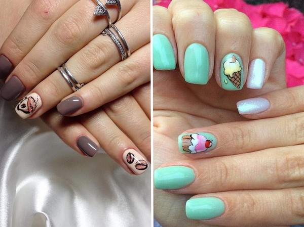 Nagelkunst op één nagel - herfsttrend-2016