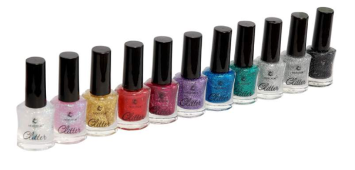 Nagels met glitters