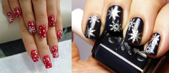 Nieuwjaarstekeningen op spijkers Nieuwjaar Nails Design