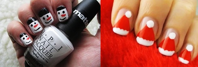 Nieuwjaarstekeningen op spijkers Nieuwjaar Nails Design