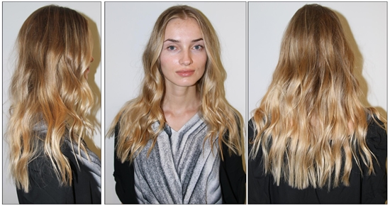 Haarkleuring in twee kleuren