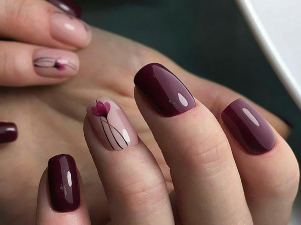 Feestelijke manicure: TOP-4 actuele ontwerpen tegen 8 maart