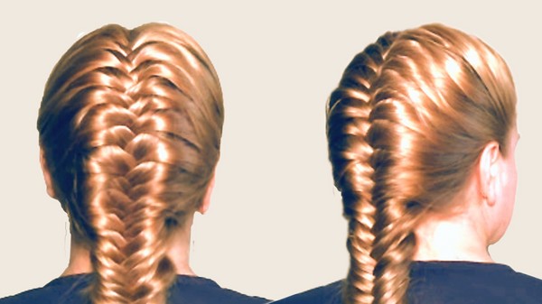 Vlechtwerk van vlechtwerk op medium haar met een foto