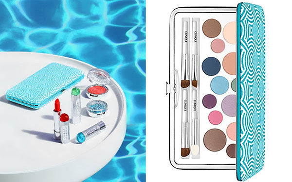 Roos, azuur en crème: Clinique + Jonathan Adler make-upcollectie 2017