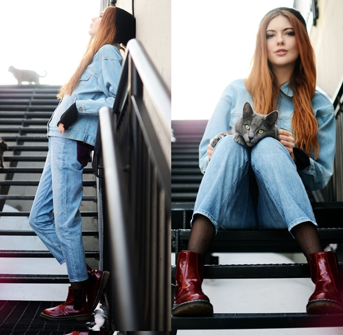 Met wat een spijkerjasje te dragen: foto's van de meest modieuze kleding
