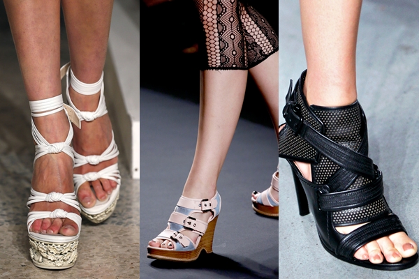 De meest modieuze dames sandalen lente-zomer 2013 (foto).