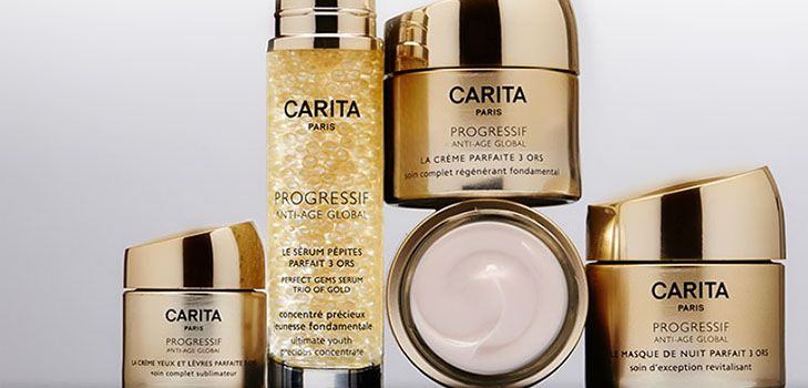 Geheimen van de jeugd: anti-aging nieuwigheden Carita Trio of Gold