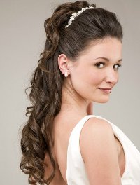 Bruiloft kapsels met golvend haar