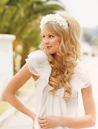 Bruiloft kapsels met golvend haar