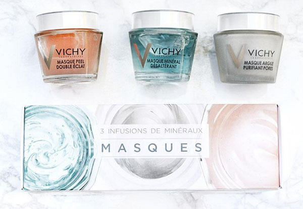Drievoudig effect: mineraal masker van Vichy