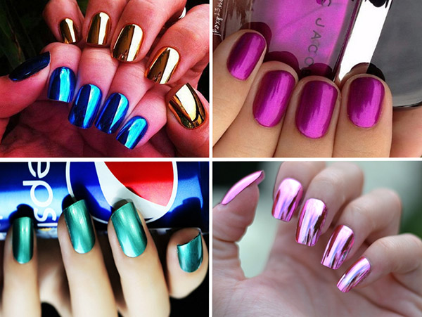 "Mirror" manicure - herfsttrend-2016